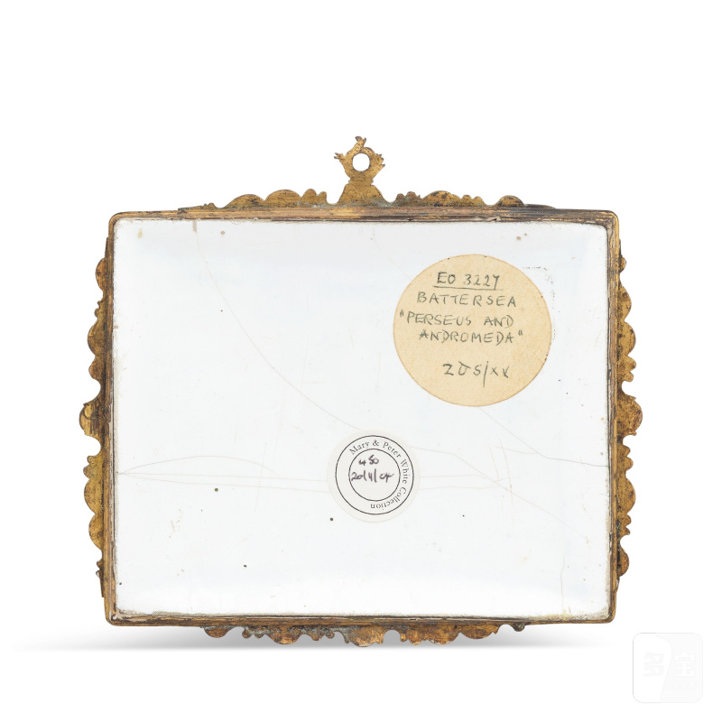 A Battersea enamel plaque, circa 1753-56 - 图2